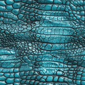 Turquoise Alligator Skin 2