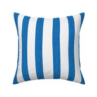 deck chair stripes - blue and white, large scale by Cecca Designs