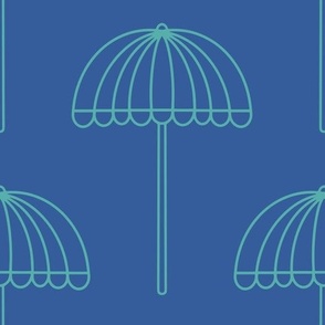 Dichromatic-vintage-blue-parasol-outlines-on-plain-vintage-ocean-blue-XL-jumbo