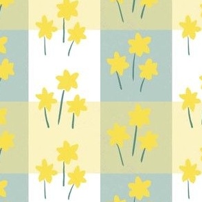 Spring Gingham with Daffodils (Small)
