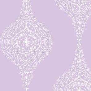 Moroccan White on Lavender