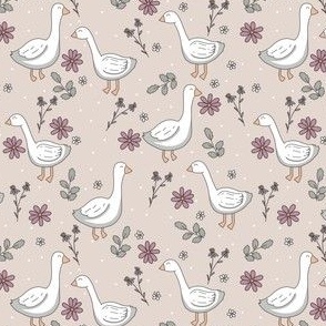 Floral Geese