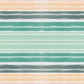 Small - Lake Life Abstract Sunset on the Water Hand Drawn Brush Strokes Coastal Beach Stripes