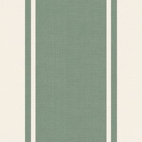 Jill | Hedge Green | Wide Awning Stripe