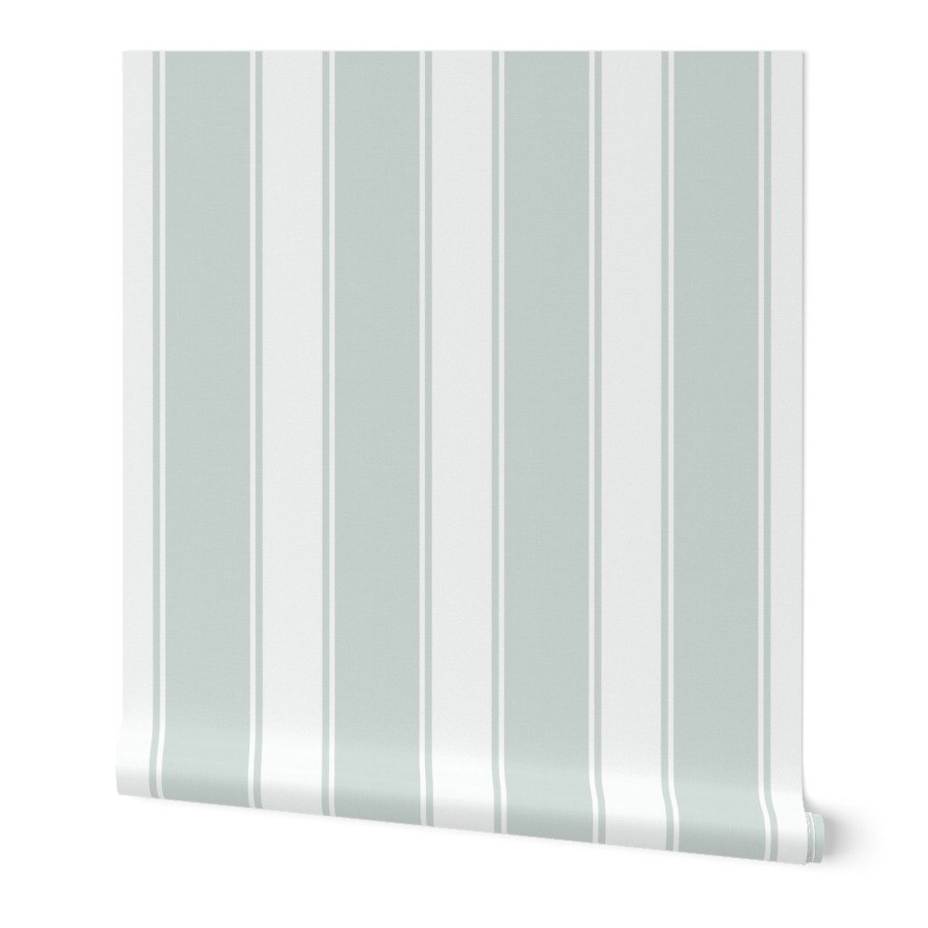 Jill | Seafoam | 6" Repeat | Wide Awning Stripe