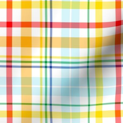 Colorful Rainbow Plaid