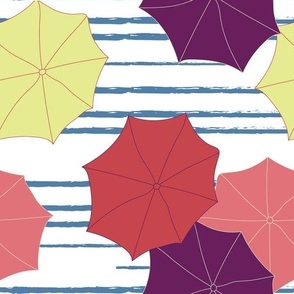 Beach Umbrellas - Colourful.