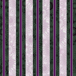 Abstract Zinnia Stripe