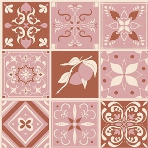 Santa Barbara Spanish Revival Tile In Rose