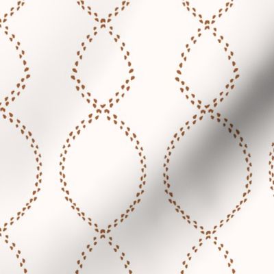 Parlour dotty abstract twirl wallpaper in warm earth