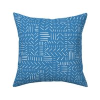 Santa Barbara Tribal in Vibrant Blue • Organic Geometric