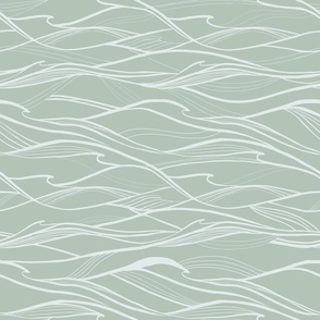 California Waves in Calming Sage