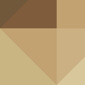 (12" sq) urban desert diamond check gold | squares checkers | retro brown, bronze, mustard citrine yellow | large scale