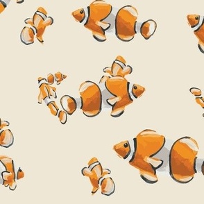 Clownfish on the Move • Under water 