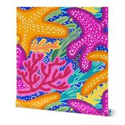 Colorful Ocean Magic - Starfish and Coral