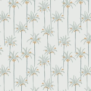 Thin minimal date palms - grey, brown and light grey  //   Small scale