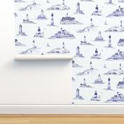 Lighthouse Toile Blue