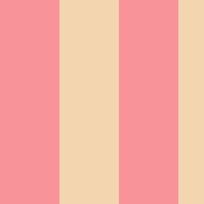 Beige-white-bold-regular-vertical-lines-on-vintage-soft-pink---XL-jumbo