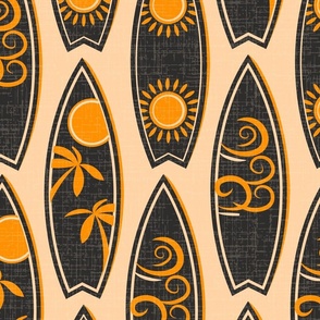 ( L ) black and yellow hawaiian surfs 