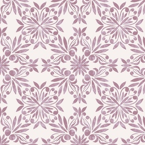 Mama Mia - Greek Tiles inspired beach pattern - Large Scale - Rose