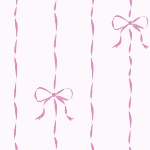 elegant vertical ribbon stripe hot pink