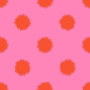 Polka Dot Burst - Pink and Red LG