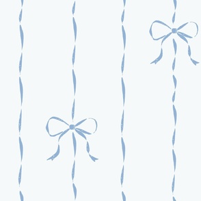 elegant vertical ribbon stripe bluebell