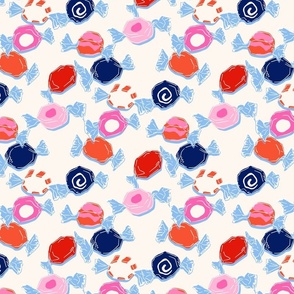 Saltwater Taffy - Red, Blue, Pink LG