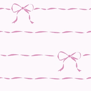 elegant horizontal ribbon stripe hot pink