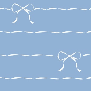 elegant horizontal ribbon stripe bluebell background