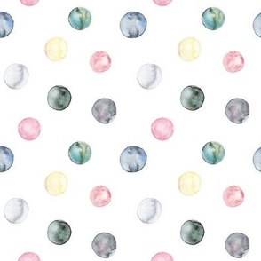 (m) watercolor sparkling bobbels white 