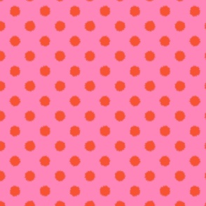 Polka Dot Burst - Pink and Red SM