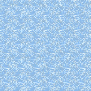 Scallop Waves - Light Blue SM