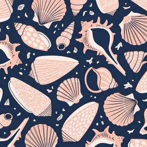 Shell Beach (x-large), navy blue