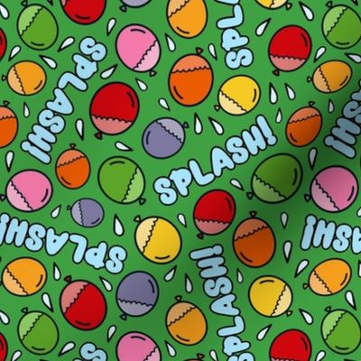 Large Scale Splash! Colorful Water Balloons Green