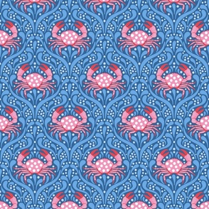 crab/blue pink red/medium