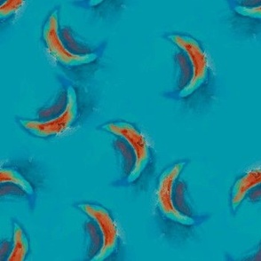 [Medium] Light Blue Orange moons