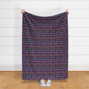 Gingham Grid Plaids Geometric watercolor - Multicolor navy - Small
