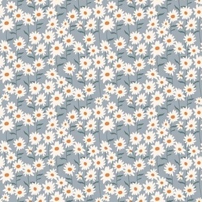 Daisy garden in blue 4