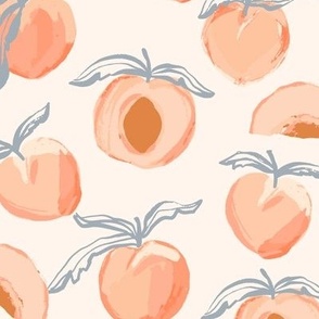 Painted Peaches in cream 9.5