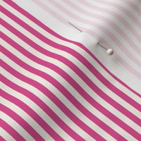 Extra Small Cabana stripe - Raspberry Pink and cream white - Candy stripe - Awning stripes - nautical - Striped wallpaper - resort coastal sunbrella tiki vertical