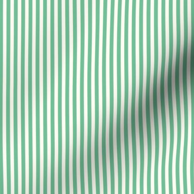 Extra Small Cabana stripe - Ocean green and cream white - Candy stripe - Awning stripes - nautical - Striped wallpaper - resort coastal sunbrella tiki vertical