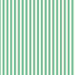 Extra Small Cabana stripe - Ocean green and cream white - Candy stripe - Awning stripes - nautical - Striped wallpaper - resort coastal sunbrella tiki vertical