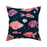 Colorful Tropical Fish | LG Scale | Blue, Pink, Coral