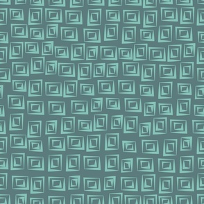 teal geometric squares