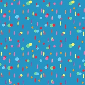 Blue Birthday Confetti