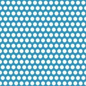 Blue with White Dots and Circles