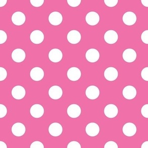 Girls Birthday Pink and White Dots