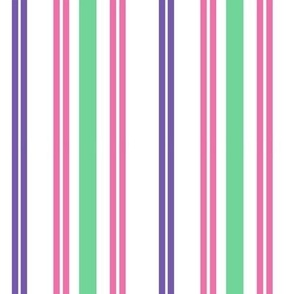 Girls Pink Birthday Stripes