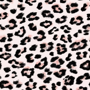 Feline Animal Print Pink Pastel